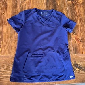 Figs Navy Kangaroo Pouch Top XS